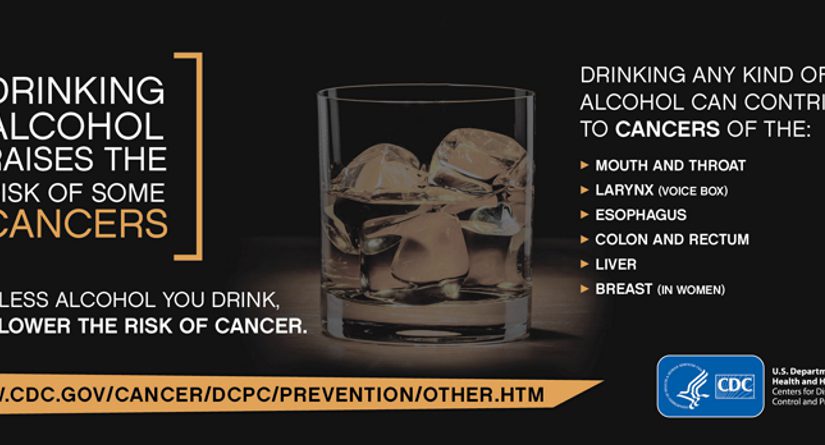 Drinking alcohol raises the risk of some cancers. Drinking any kind of alcohol can contribute to cancers of the mouth and throat, larynx (voice box), esophagus, colon and rectum, liver, and breast (in women). The less alcohol you drink, the lower the risk of cancer.
