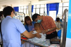 PERCH (Pneumonia Etiology Research for Child Health) clinical standardization training in Nakhon Phanom