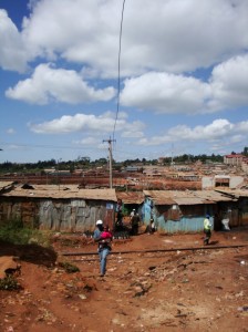 Kibera, Nairobi, Kenya (Photo courtesy of Natasha Buchanan, CDC)