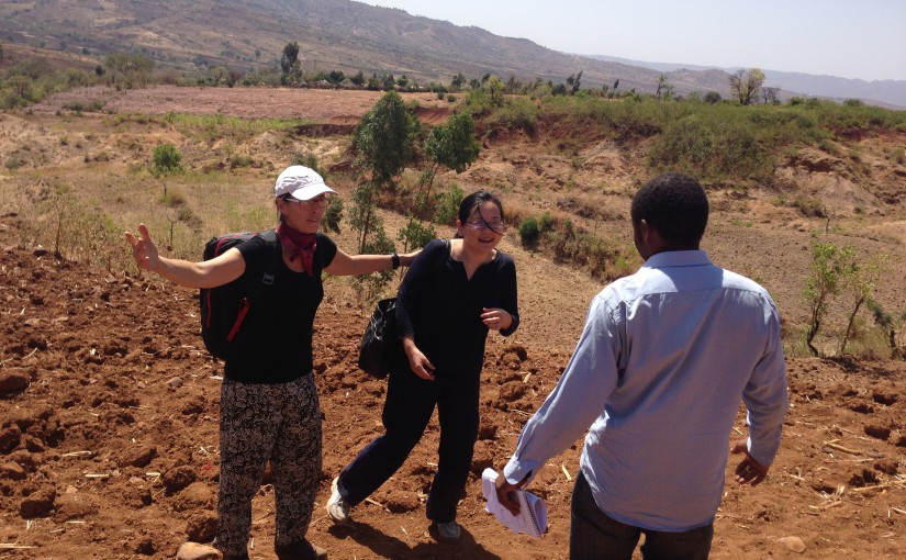 Working alongside an EIS officer and an FETP resident on an investigation in Konso, Ethiopia, 2015.