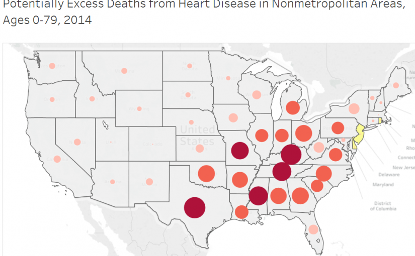 Screenshot, Potentially Excess Deaths by Locality