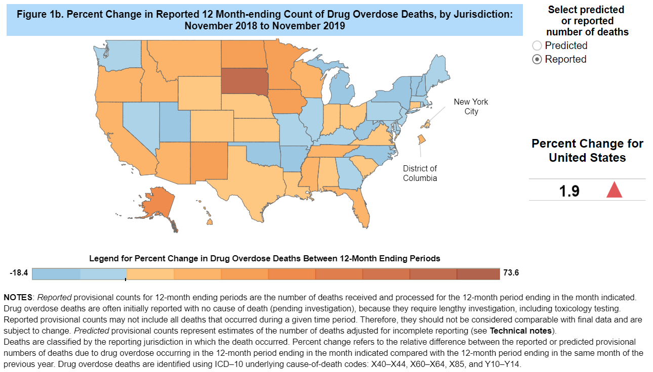 Provisional Drug Overdose Death Counts (thru November 2019) | Blogs | CDC