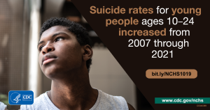 CDC REPORTS THAT YOUNG PEOPLE ARE DYING FROM SUICIDE AND HOMICIDE IS AT THE HIGHEST LEVEL IN DECADES, AND SOME BELIEVE THE HIGHEST LEVEL EVER