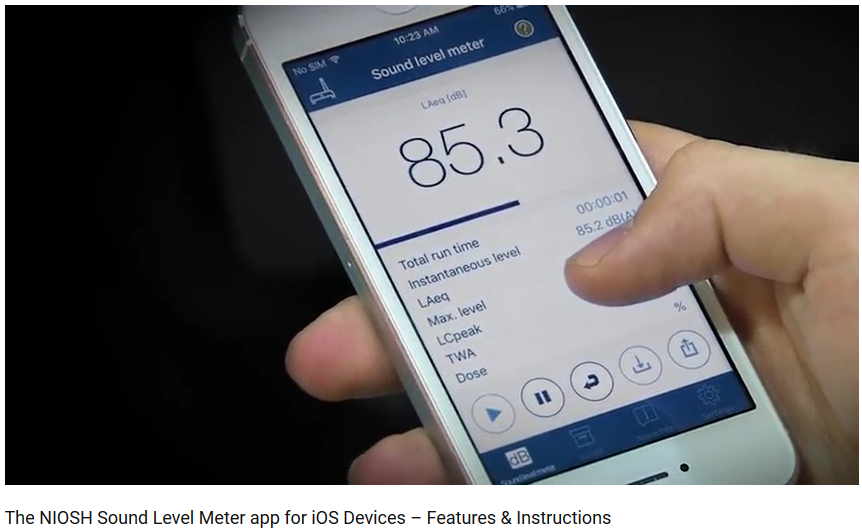 New NIOSH Sound Level Meter App Blogs CDC