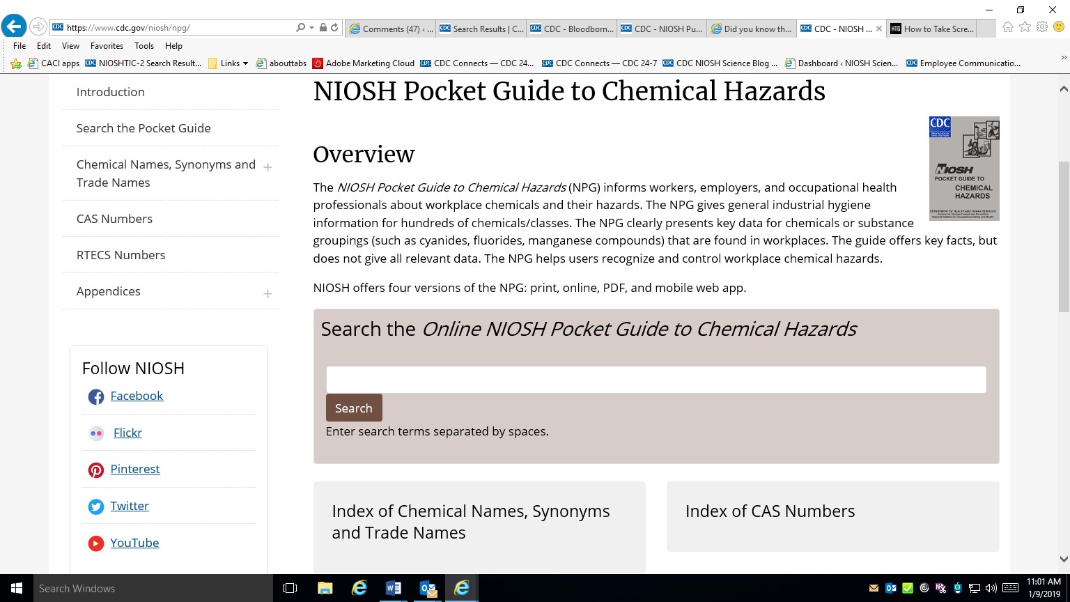 NIOSH Info: What Was Hot In 2018 | Blogs | CDC