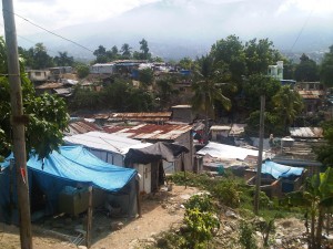 Tent city of internally displaced Haitians from the January 2010 quake.
