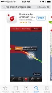 Red Cross Hurricane App
