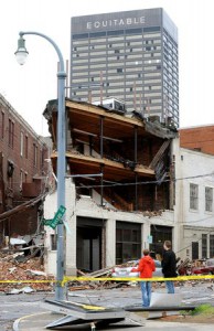2008 Atlanta tornado damage