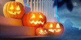 pumpkins on steps