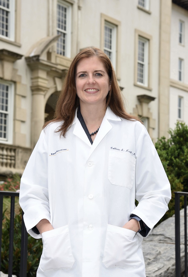 Photo of Dr. Kraft in her lab coat