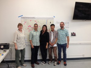 The California Department of Public Health’s Site Assessment Section (CDPH) – left to right Gabriele Windgasse, Principal Investigator; Armando Chevez, Health Assessor; Nancy Villasenor, Health Educator; Danny Kwon, Health Assessor; Russ Bartlett, Health Assessor.