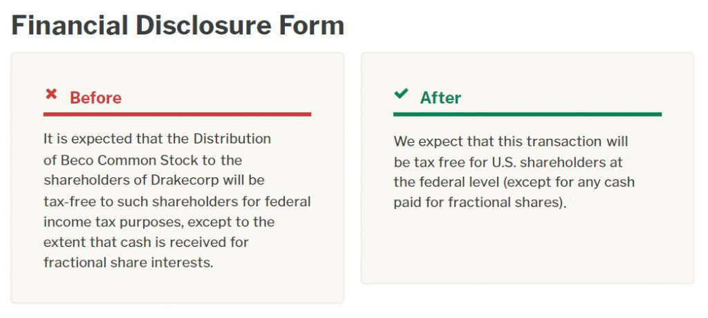 Financial Disclosure Form