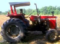 roll over protection on a tractor