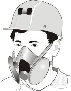 Construction respirator clearance masks