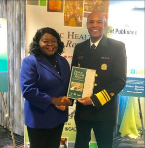 Dr. Dean met with our Surgeon General, Vice Admiral (VADM) Dr. Jerome Adams, this year to discuss ways to report on health disparities.