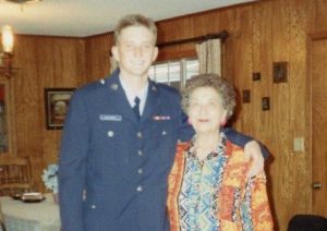 Dr. Shayne Gallaway with his grandmother.