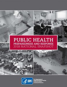 Photo of the cover of the Public Health Preparedness and Response 2018 National Snapshot report.