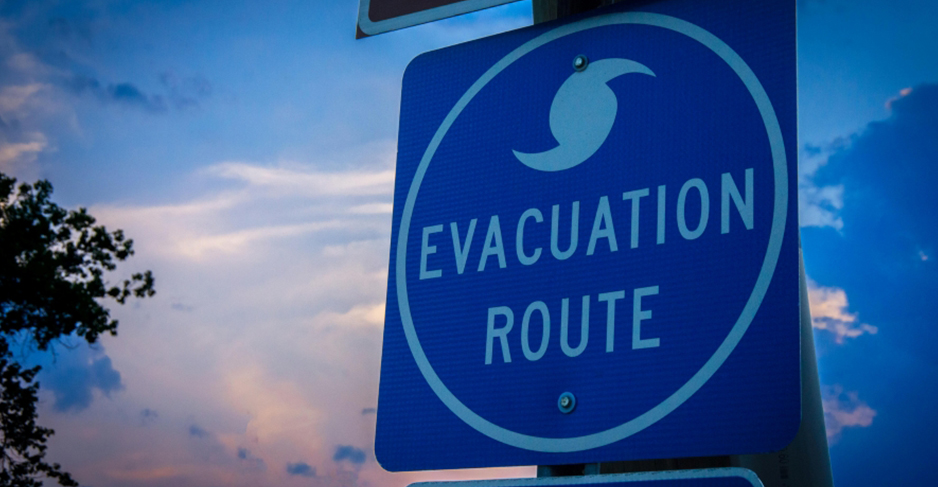 Hurricane Evacuation Sign