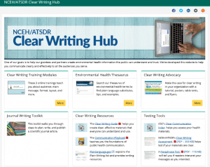 Welcome To CDC’s NCEH/ATSDR Clear Writing Hub! | Blogs | CDC